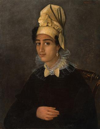 Portrait of a Free Woman of Color by François Fleischbein
